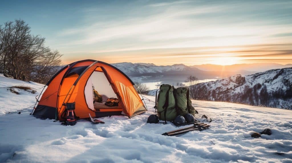 Winter camping gear