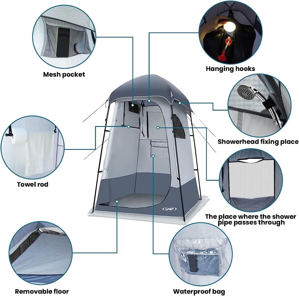 Shower Tent, Outdoor Camping Privacy Shelter-Dressing Changing Room-Portable Toilet Tent for Hiking Sun Shelter Picnic Fishing